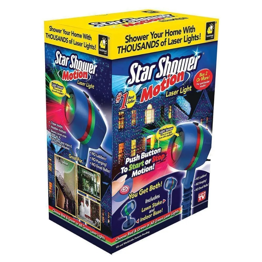  Лазерный проэктор Star Shower Motion Laser Light NJ-347 (30)N11(10302)(30) 10302