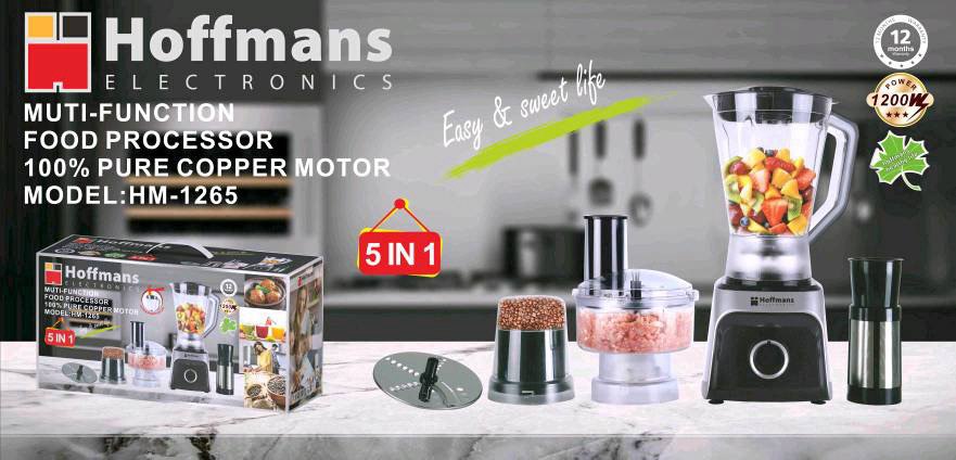  Кухонный комбайн Hoffmans 5in1 1200W HM-1265 (8)(11258)(44) 11258