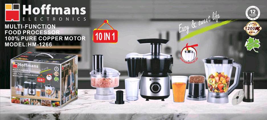  Кухонный комбайн Hoffmans 10in1 1200W HM-1266 (4)(11259)(44) 11259