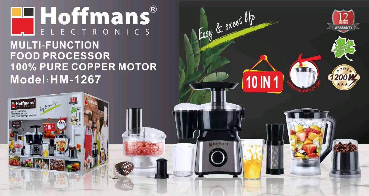  Кухонный комбайн Hoffmans 10in1 1200W HM-1267 (4)(11260)(44) 11260