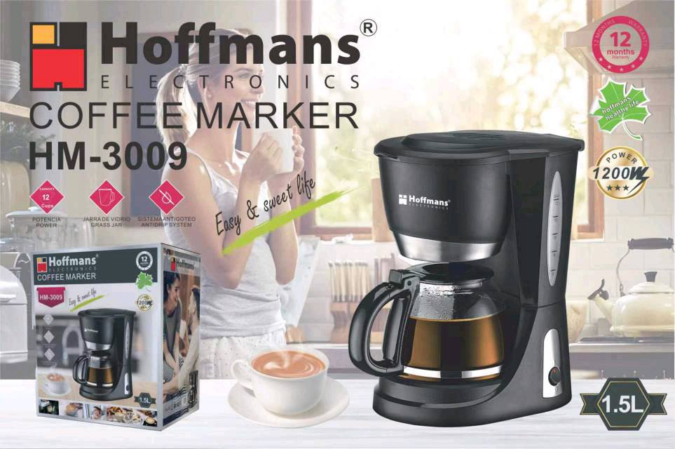  Кофеварка Hoffmans 1200W HM-3009 (8)(11272)(44) 11272