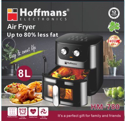  Аэрофритюрница Hoffmans 8L 2400W HM-780 (4)(11273)(44) 11273