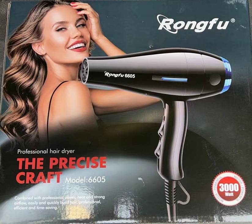  Фен для волос RONGFU Model:6605  3000 Watts MAG-774 (40)NGB22(11082)(30) 11082