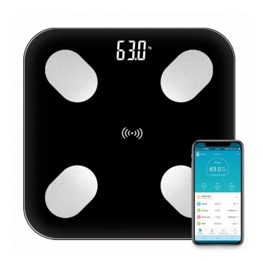  Напольные умные фитнес весы, смарт весы с приложением Bluetooth Scales DL-493 (20)N64(10634) 10634