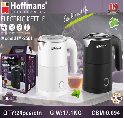  Электрочайник Hoffmans 0,8L 1000W HM-2561 (24)(11377)(44) 11377