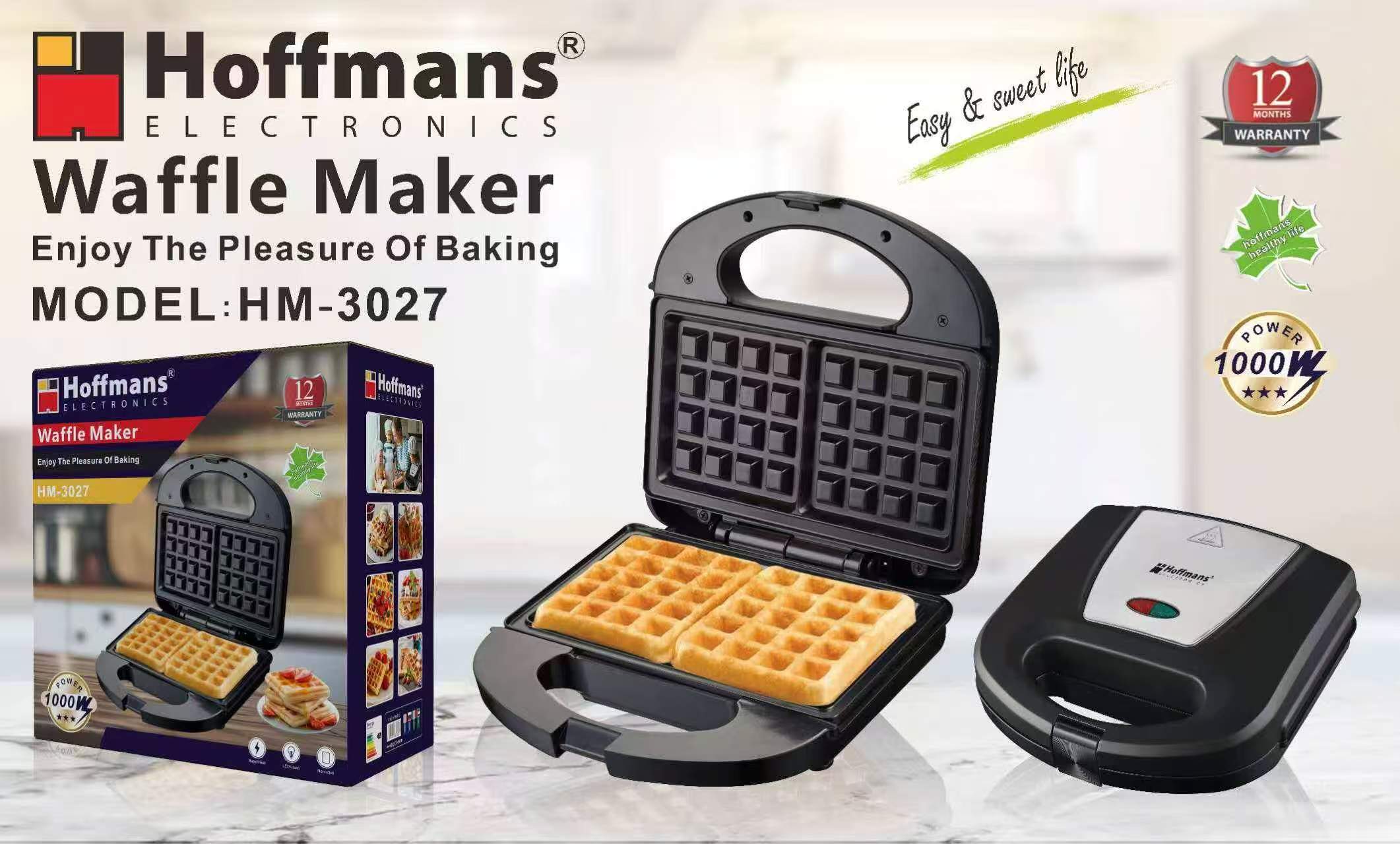  Вафельница Hoffmans 1000W HM-3027 (12)(11363)(44) 11363