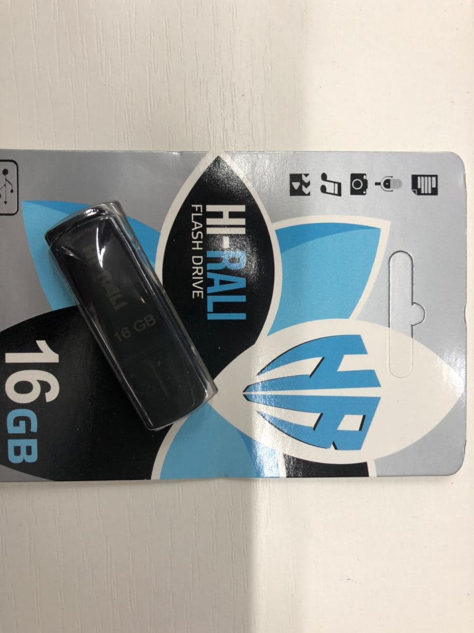  Накопитель USB 16GB Hi-Rali Taga серия черный 10398 10398