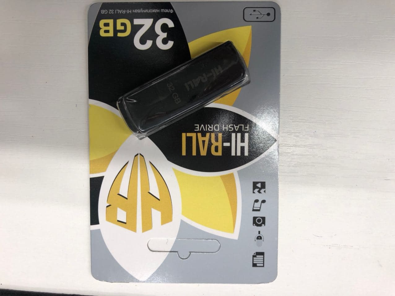  Накопитель USB 32GB Hi-Rali Taga серия черный 10400 10400