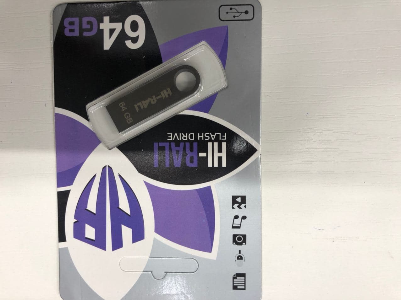  Накопитель USB 64GB Hi-Rali Shuttle серия черный 10402 10402