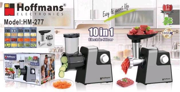  Мясорубка Hoffmans 10in1  1000W HM-277 (6)(11232)(44) 11232