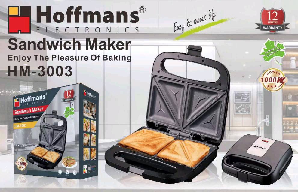  Сэндвичница Hoffmans 1000W HM-3003 (12)(11233)(44) 11233