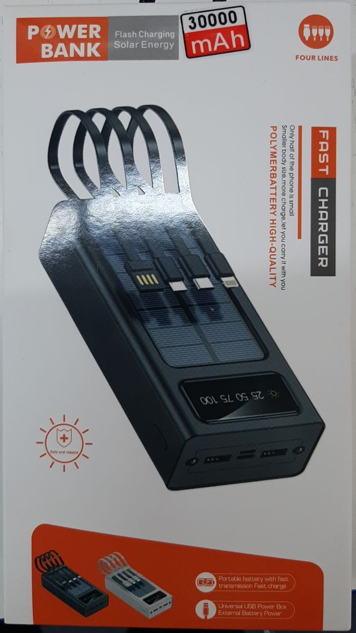  Power bank солнечная панель 30000 mAh ((309)(36)(11095) 11095