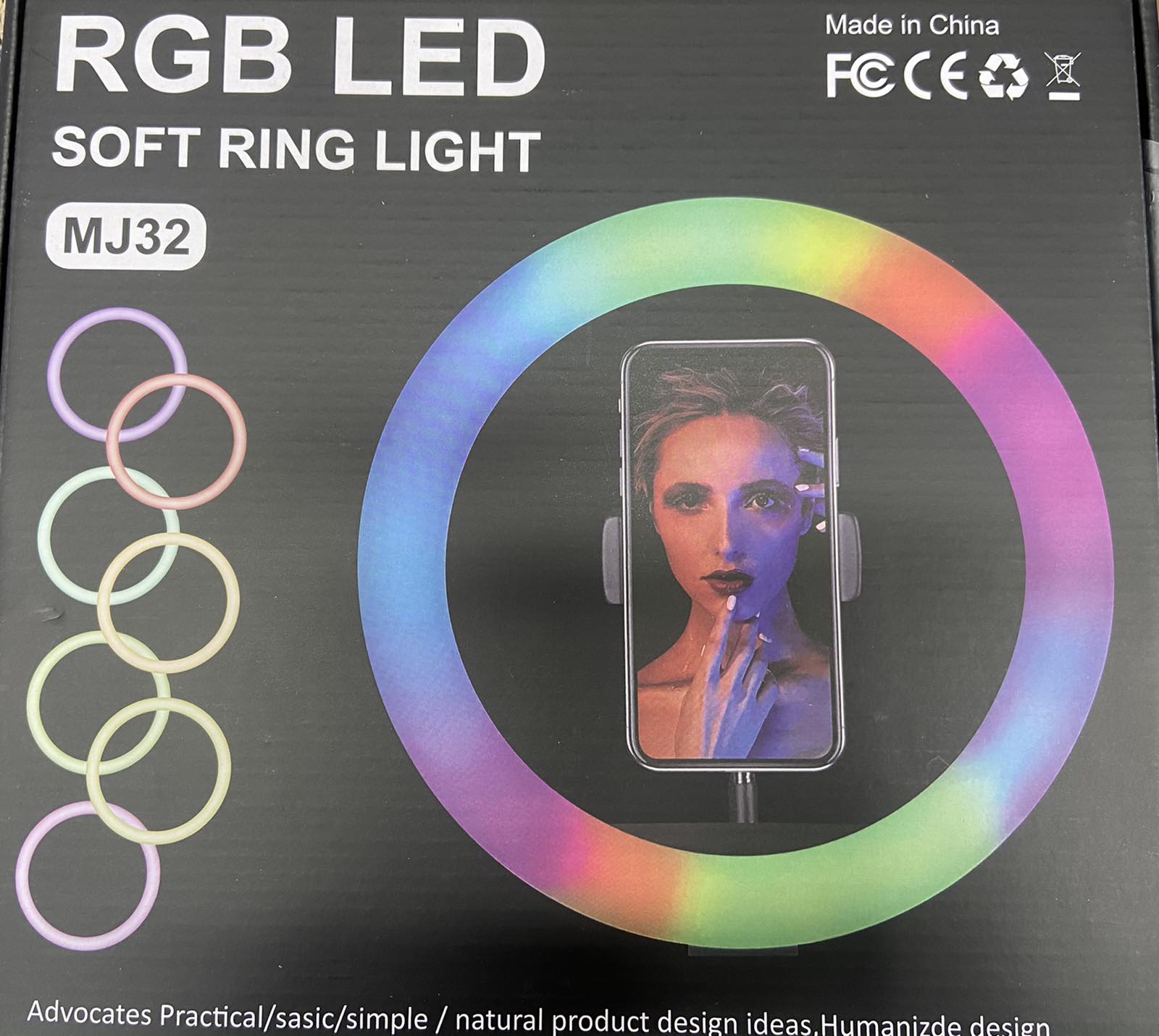  Кольцевая лампа RGB MJ-32 (20)N33(10467) 10467