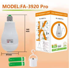  Светодиодная LED лампочка с аккумулятором FA-3920 Pro (100)(11181) 11181