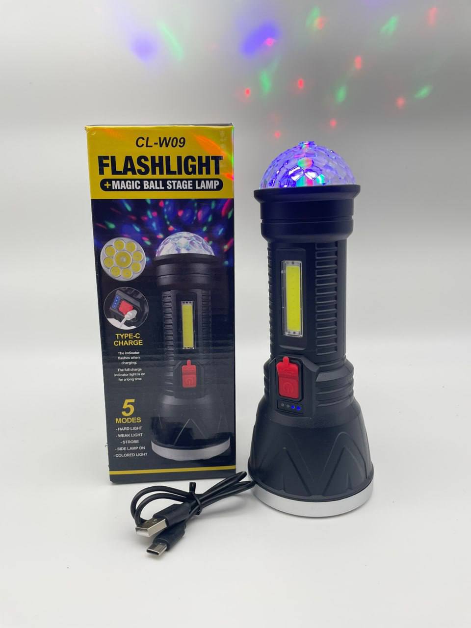  Фонарь Led charging lamp CL-W01 (1LED+10COB) (80) (10795) 10795
