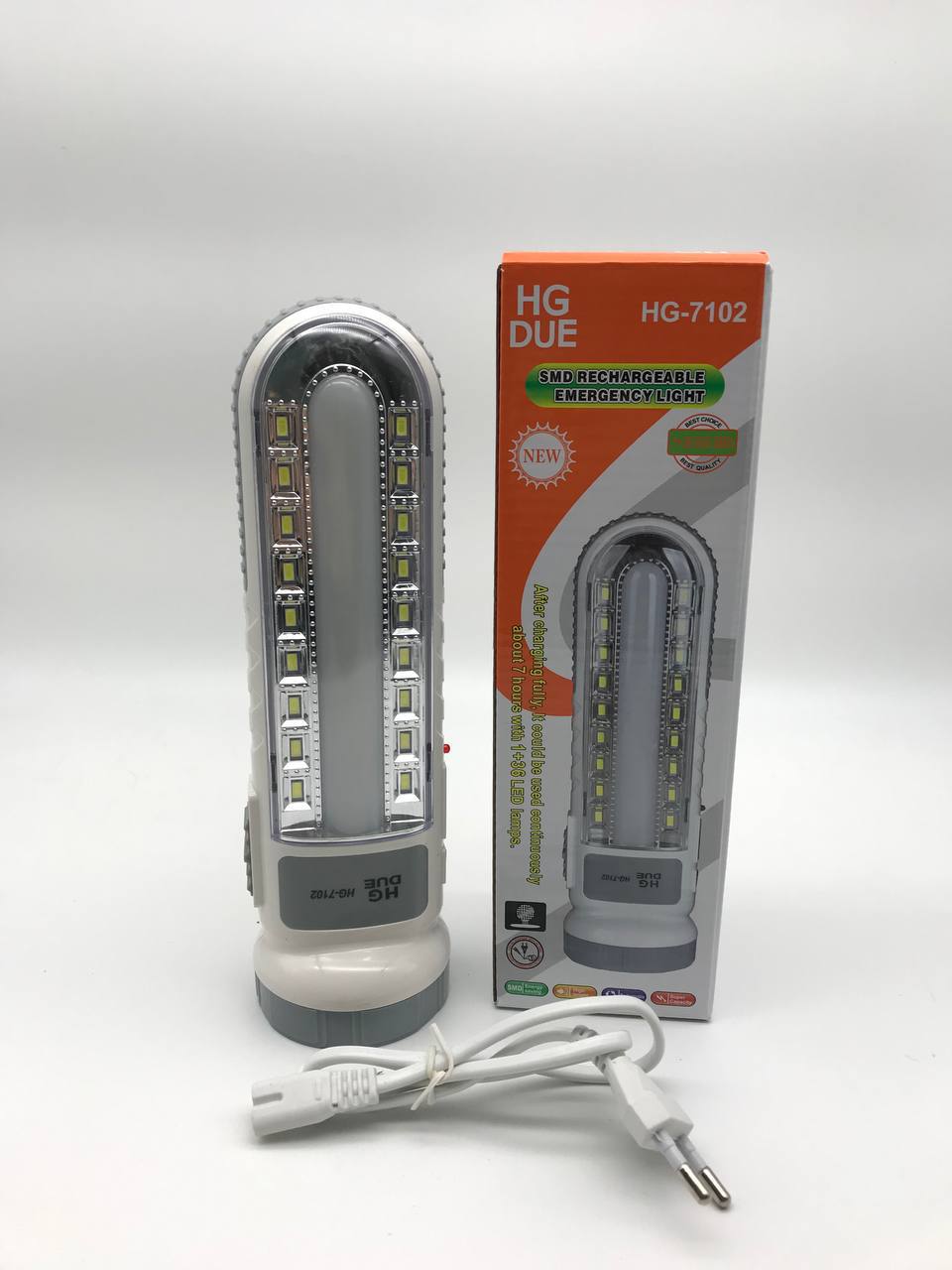  Лампа LED sharging light HG7102 BATTERY (60) (10771) 10771