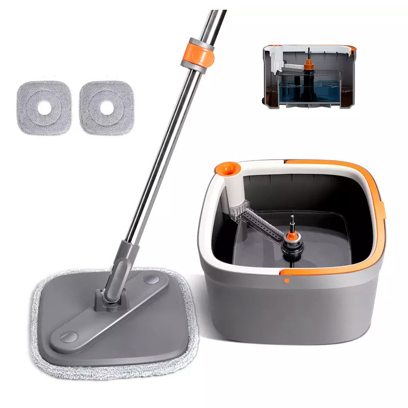  Швабра с ведром для мытья полов Mop with bucket K10, с отжимом MAG-722 (12)NGB13(10955) 10955