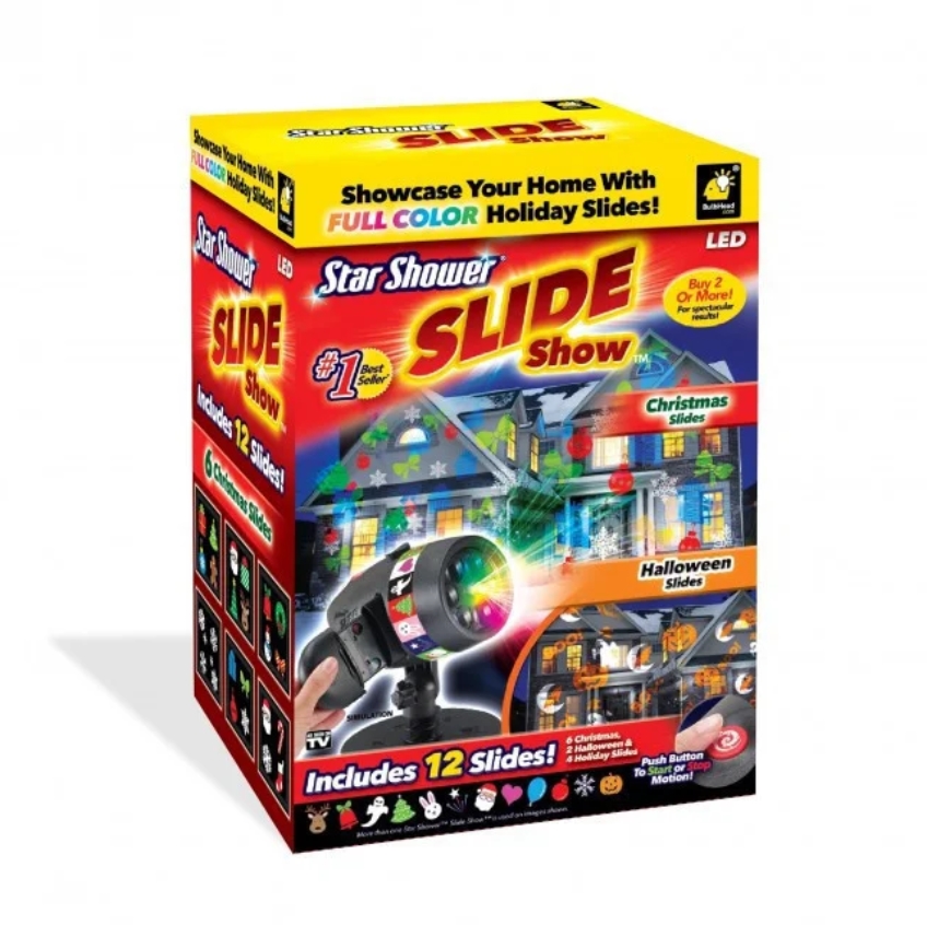  Новогодний лазерный проэктор Star Shower Slide Show NJ-349 (30)N11(10303)(30) 10303