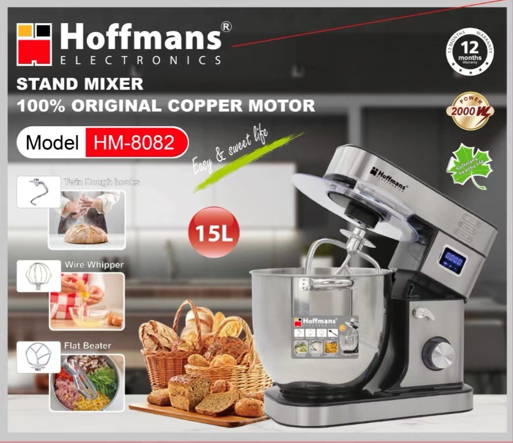  Миксер-тестомес Hoffmans 15L 2000W HM-8082  (2)(11224)(44) 11224