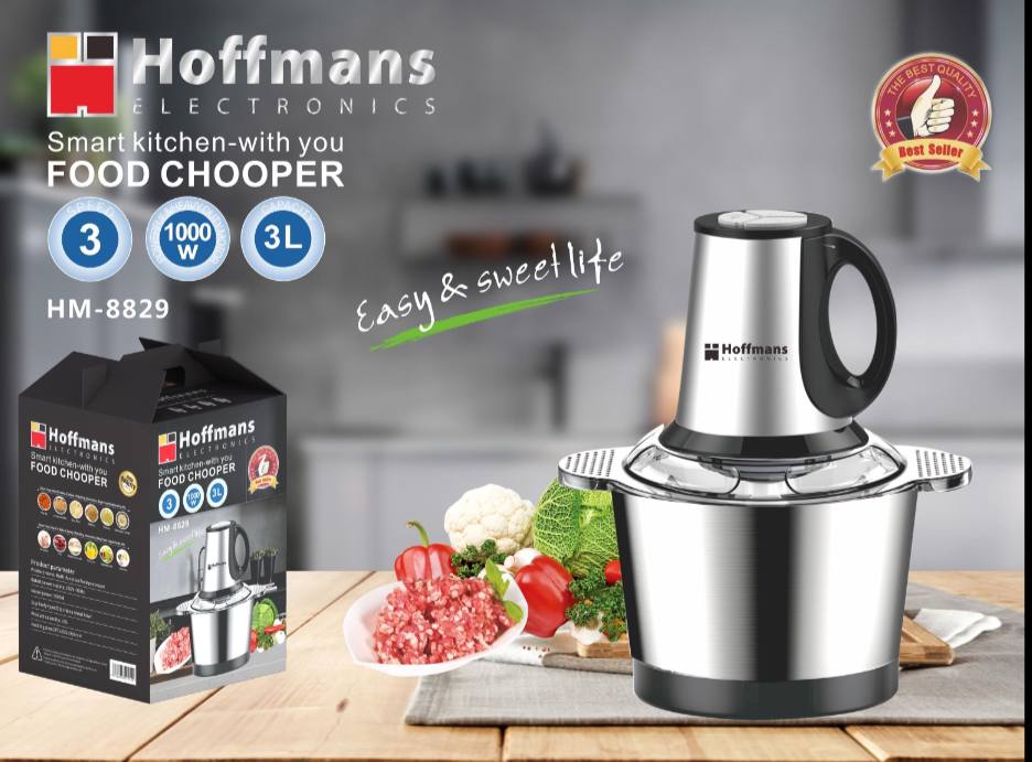  Металический измельчитель Hoffmans 3L 600W HM-8829 (16)(11225)(44) 11225